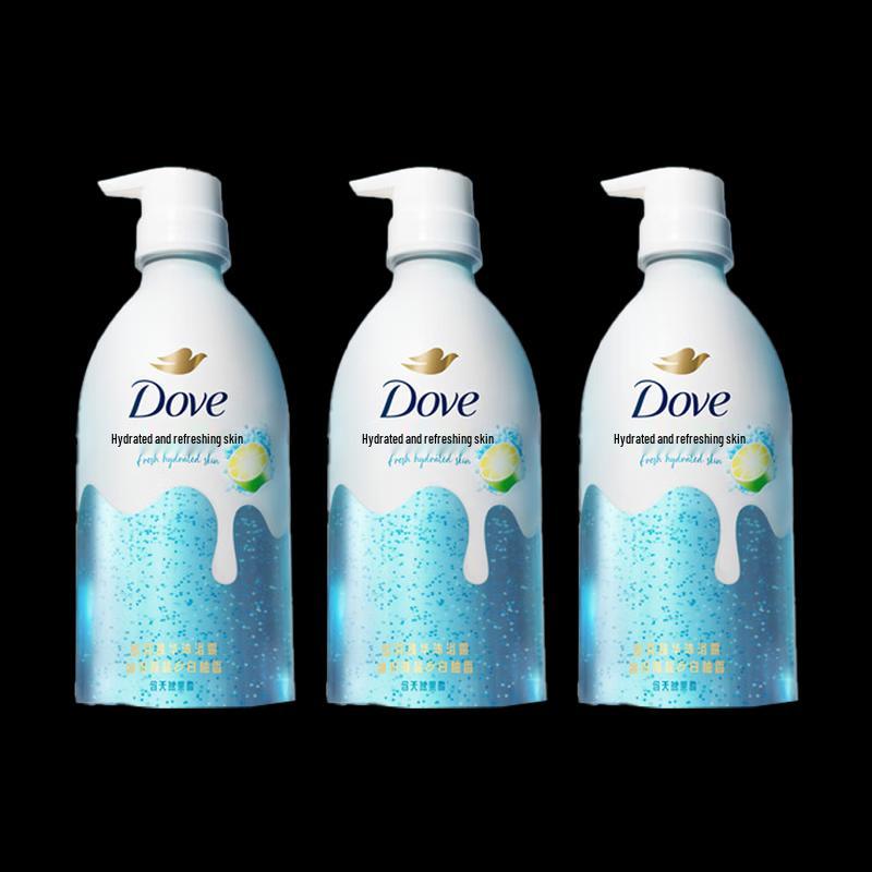 Dove Essence Shower Gel, Glacier Sea Salt & White Grapefruit