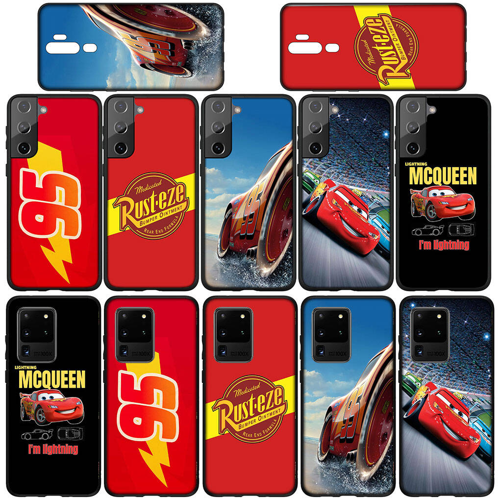 for Samsung Galaxy S25 S24 S23 S22 Ultra FE Plus A17 A37 A57 A56 A55 A06 A16 A15 A36 A26 A35 A05 A25 A54 A34 Phone Case Cars Lightning McQueen Cartoon