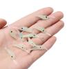 Soft Biomimetic Sea Fishing Hook Worm Silicone Luminous Shrimp Fishing Lures Shrimp Fake Bait