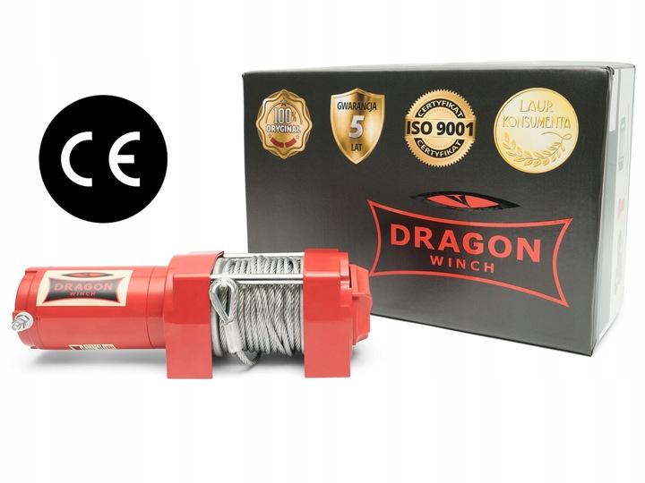 1,6T Wyciągarka Dragon 12V Elektryczna Wciągarka Linowa Pługa Quada +Pilot