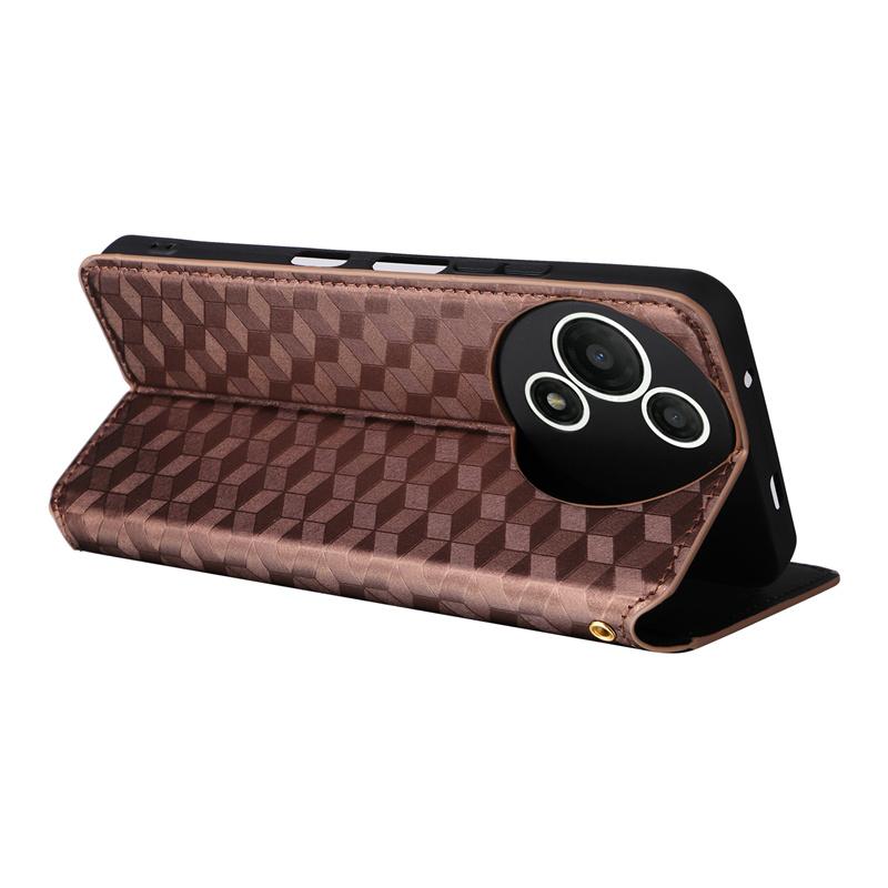 For TCL 60 SE NxtPaper 5G Stereoscopic Lines Flip Leather Wallet Skin PU Purse for TCL 60 SE NxtPaper 3D Magnetic Phone Cover