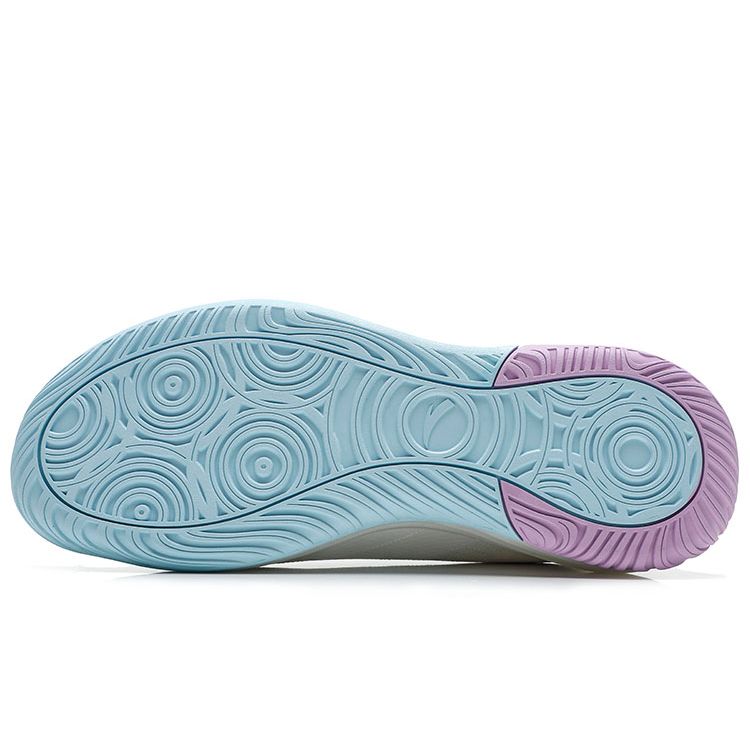 Anta Баскетбольные кроссовки из ткани с амортизацией, нескользящие, износостойкие, низкие, мужские, белые, фиолетовые, синие 112221604Q-6