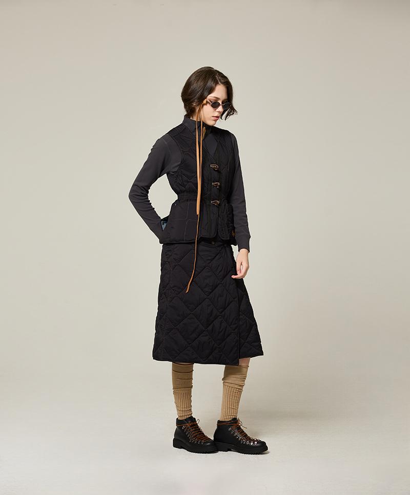 Nuke Jupiter Aero Snap Padding Wrap Skirt_Women [Black]