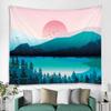 Mountain Sunrise Home Art Wall Hanging Office Living Room Tapestry Home Wall Decoration Tapestry