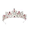 Korean Alloy Rhinestone Sparkling Hair Ornaments Large Crown Headdress Korean Style Bridal Headdress Crown High-end Jewelry Hair Crown