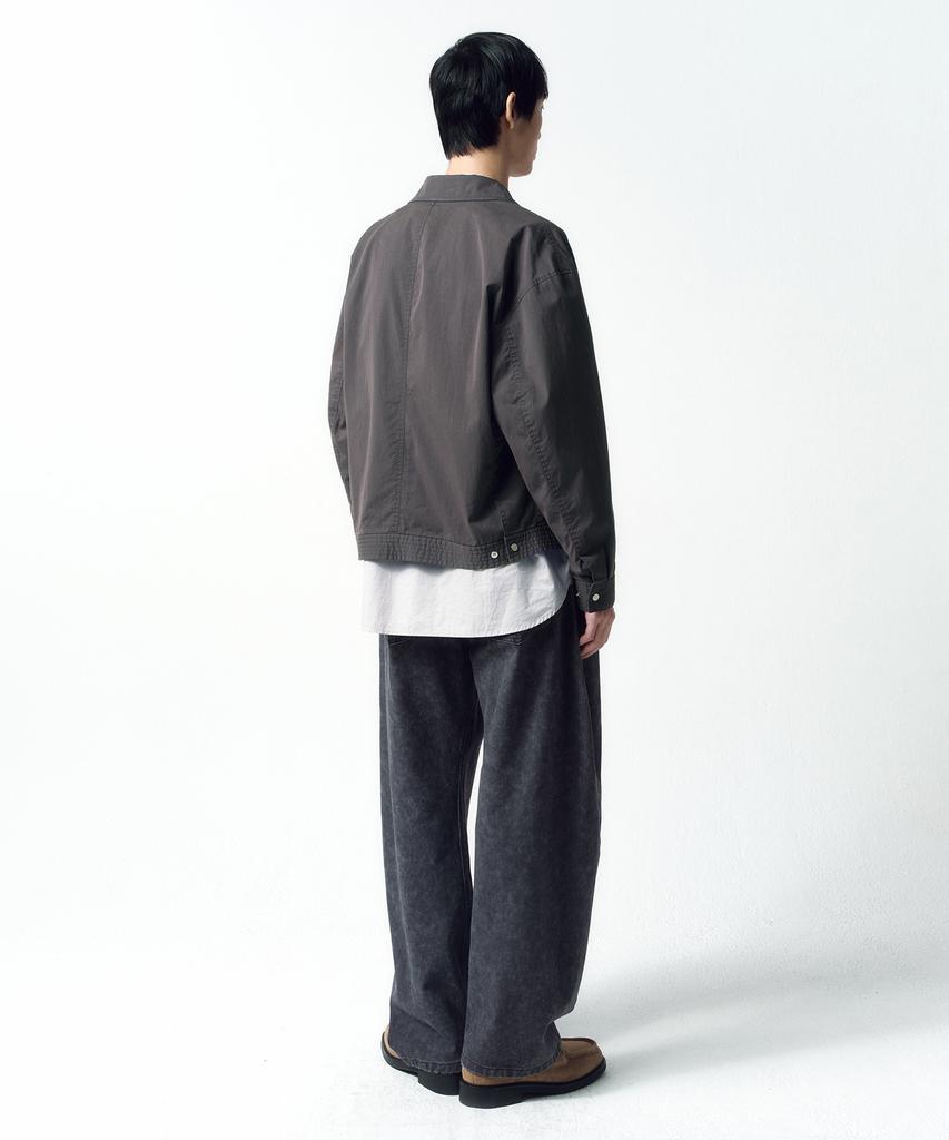 Insilence Washed Cotton Studded Jumper Charcoal
