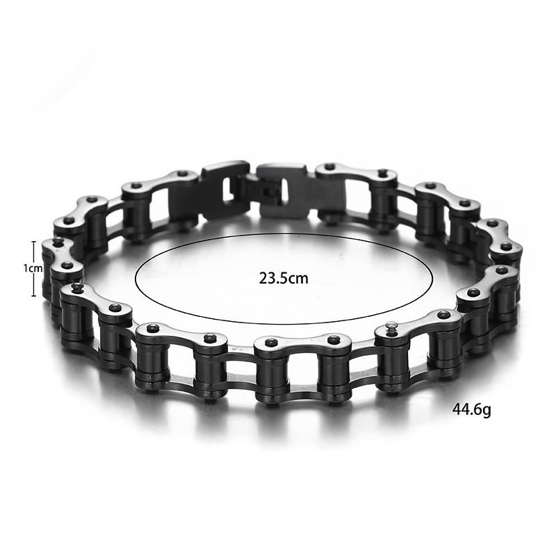 Байкерский мужской браслет из нержавеющей стали, цепочка для мотоцикла, велосипеда, браслеты, ювелирные изделия