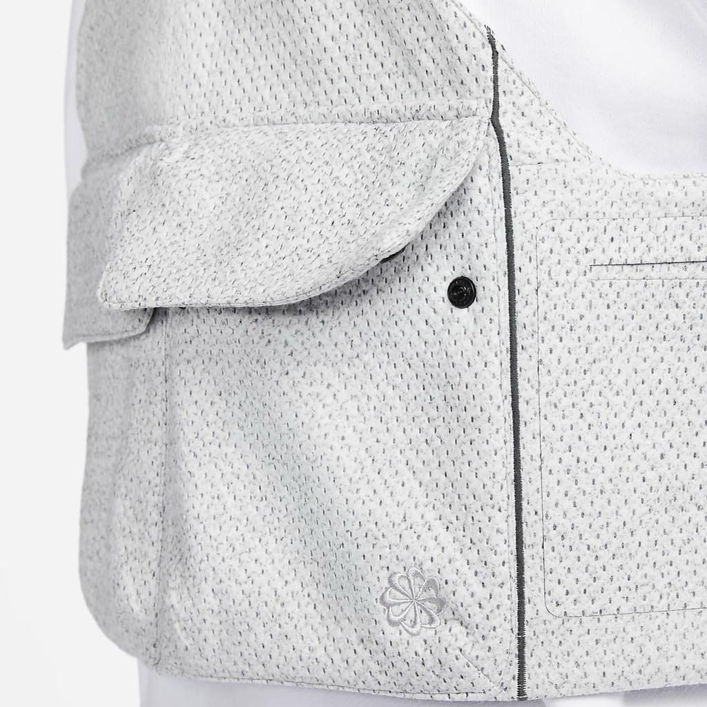 Nike Sportswear Tech Pack Logo Embroidered Double Snap Pocket Vest Men Vests Light-Smoke-Grey DX9404-084