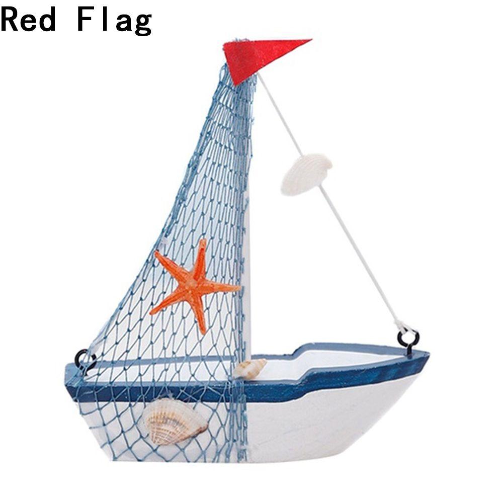 Стиль Подарки на День Рождения Судно Поделки Деревянные Украшения Корабля Морская Фигурка Модель Парусной Лодки