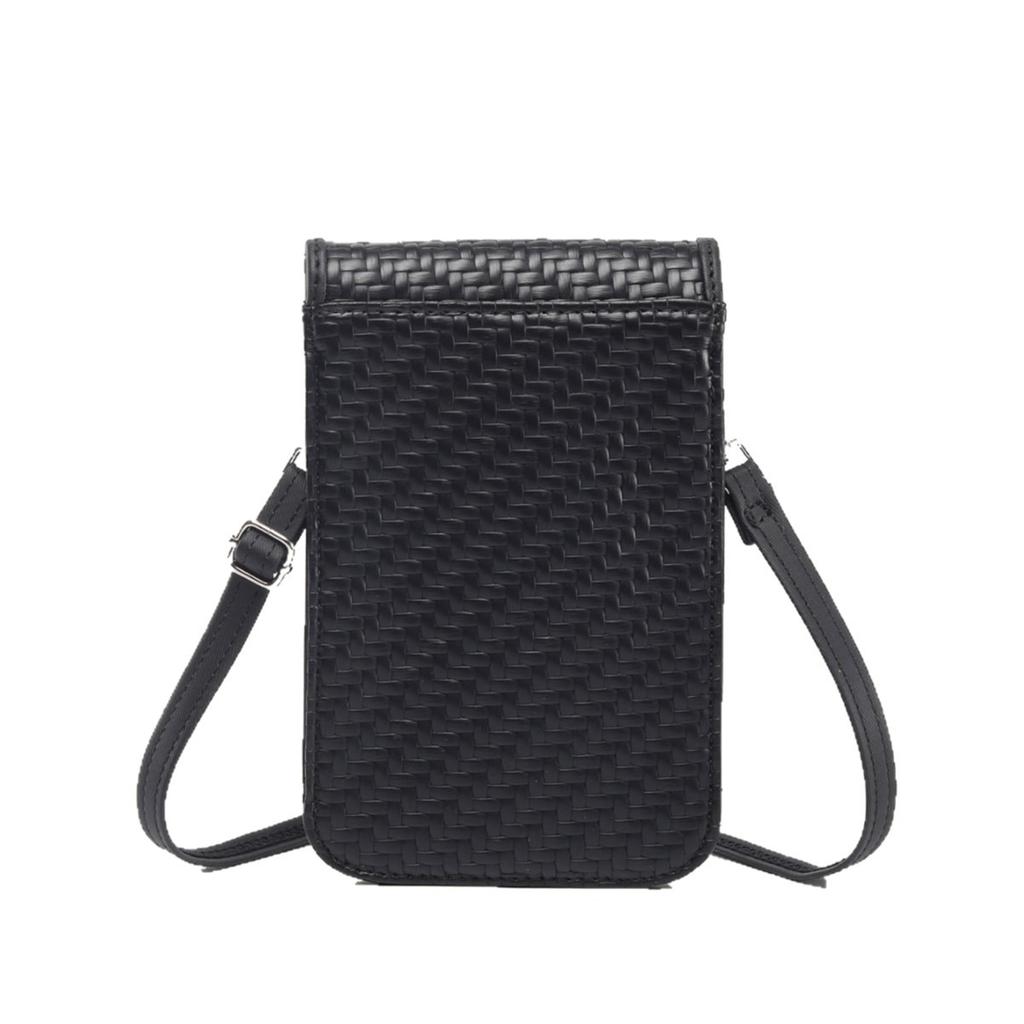 My First Half of My Life, Same Style Bag, Summer Vertical Woven Pattern Mobile Phone Bag, Small Shoulder Messenger Bag