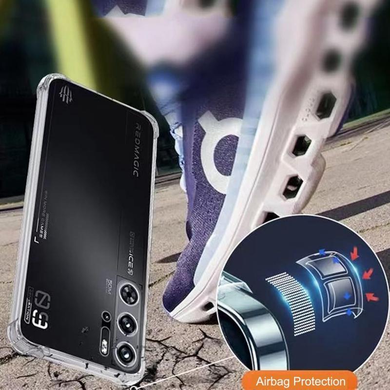 TPU Transparent Phone Case for ZTE Nubia Red Magic 10 Air 10S 10 Pro 9S 9 Pro Protective Cover Shockproof Fundas Capa