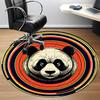 1pc Panda Circle Office Round Area Rug, Under Office Chairs Bedroom Living Room Home Decor, Room Deco, Available in Various Sizes