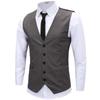 Men's V-neck Slim Fit Vest: Korean Style Casual Waistcoat for Spring and Summer