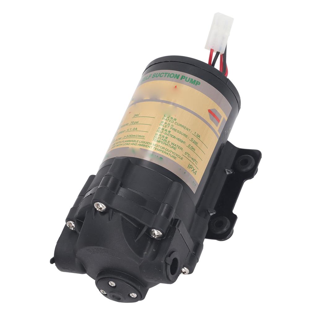 Water Purifier Booster Pump Mute Self Priming Automatic Step Up Water Pump for RVs Campers 24V