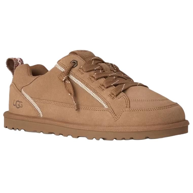 UGG Шотландская корова Разделенная кожа Удобные Модные Ретро Классические Низкие Повседневные Ботинки Мужские Повседневные Ботинки Коричневый 1184239-CHE