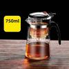 Tea Pot For Tea With Infuser Glass Kettle Heat Resistant Tea Maker Flower Tea Herbal Pot Convenient Office Coffee Teapot Teaware