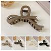Solid Acrylic Twisted Hair Claws Plastic Shark Clips Geometric Matte Bow Hair Clips  Travel