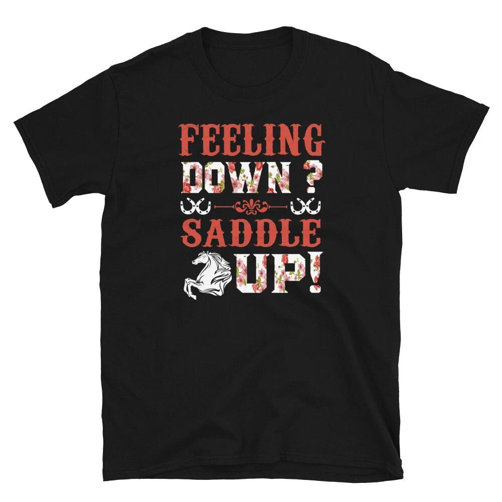 Feeling Saddle Horse Horseback Equestrian T-Shirt