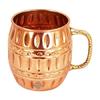 Кружка для пива Moscow Mule, дизайн в форме бочонка из чистой меди, лучше всего подходит для пивных коктейльных вечеринок, барная посуда, объем - 530 мл