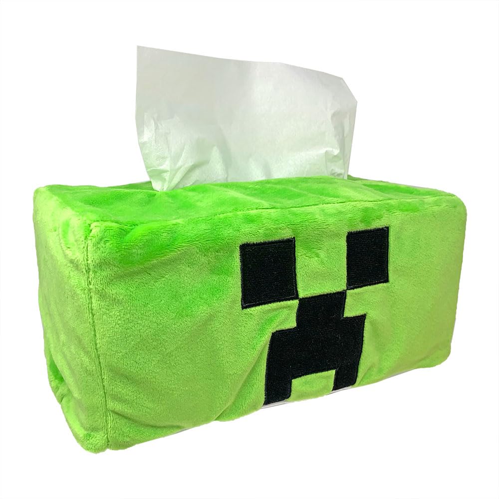 Minecraft Чехол для коробки с салфетками 26 см Крипер TNT Плюшевая игрушка Официальный товар Прибл.. (Creeper)