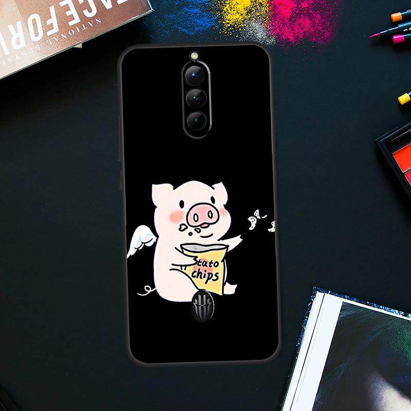 BFF Лучшие друзья навсегда Черный чехол для ZTE Nubia Red Magic 9 8 8S Pro Plus RedMagic 6S 7S Pro 6 7 Pro 5S 6R 5G Задняя крышка