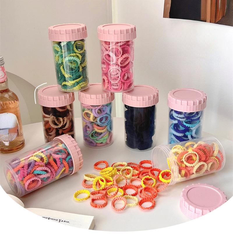 Girls' Colorful Elastic Hairbands Canned Lace Hair Rope High Elasticity Stretch Lace Rope Baby Ponytail Headband Don't Hurt Hair