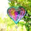 Wind Spinners Valentine Garden Decor, Bird Deterrents for Outside 3D Metal Yard Decorations for Patio & Backyard, Unique Gardening Gifts for Women Mom