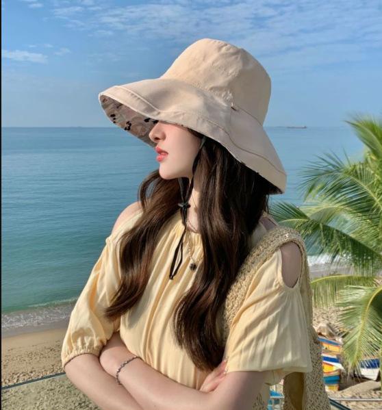 2024 Новая двухсторонняя рыболовная шляпа для весны и лета, Южная Корея, солнцезащитная шляпа для отдыха на открытом воздухе, дышащая шляпа от солнца