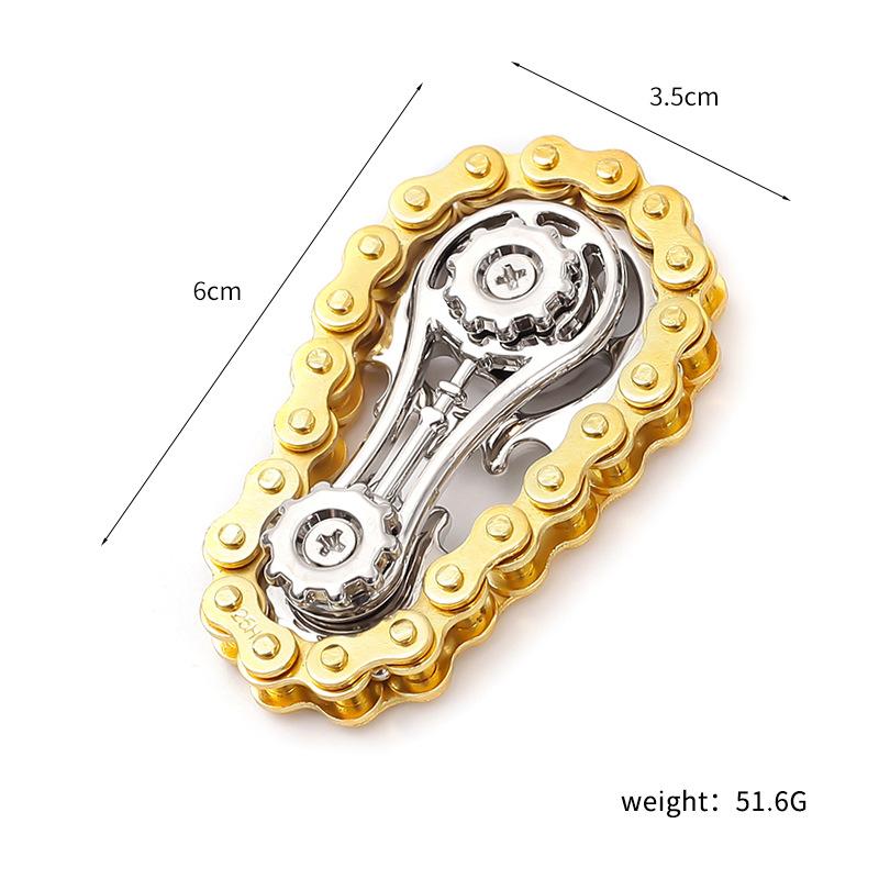 Chain Wheel Flywheel Fingertip Gyro Chain Metal Toy Stress Resistance Figets Spinner Popite Stress Resistance Simpl Dimmer