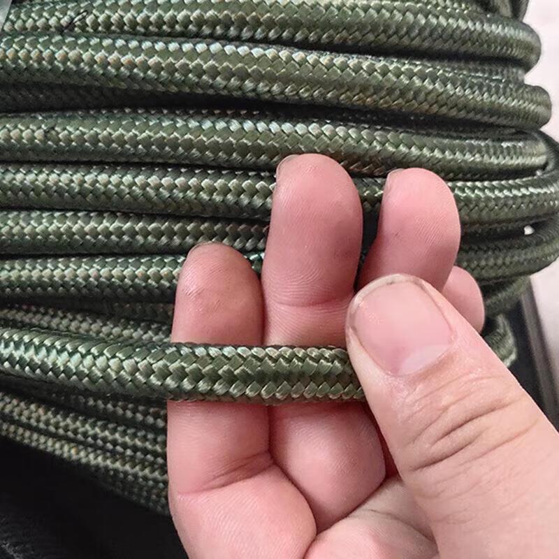 Heavy-Duty Army Green Nylon Rope