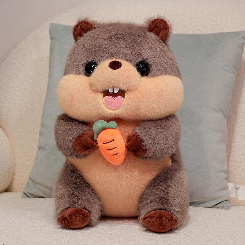 Cute Groundhog Stuffed Doll Guinea Pig Cuddly Pillow Anime Kawaii Birthday Christmas Gifts Popular Capybara Plush Toy