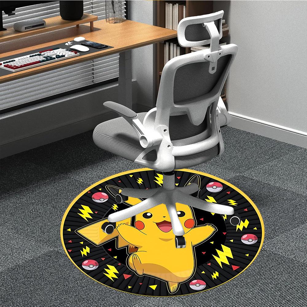 1pc , PokémonChair Carpet for Office, Non-slip, Soft and Durable Office Rug for Interior Decoration, Perfect for Office yy250925097