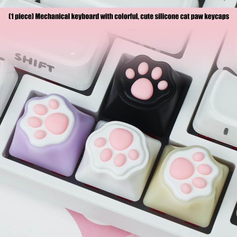 Кошачьи лапки CatPaw Ручная работа Кастомные Силиконовые Кейкапы для Переключателей Механических Клавиатур