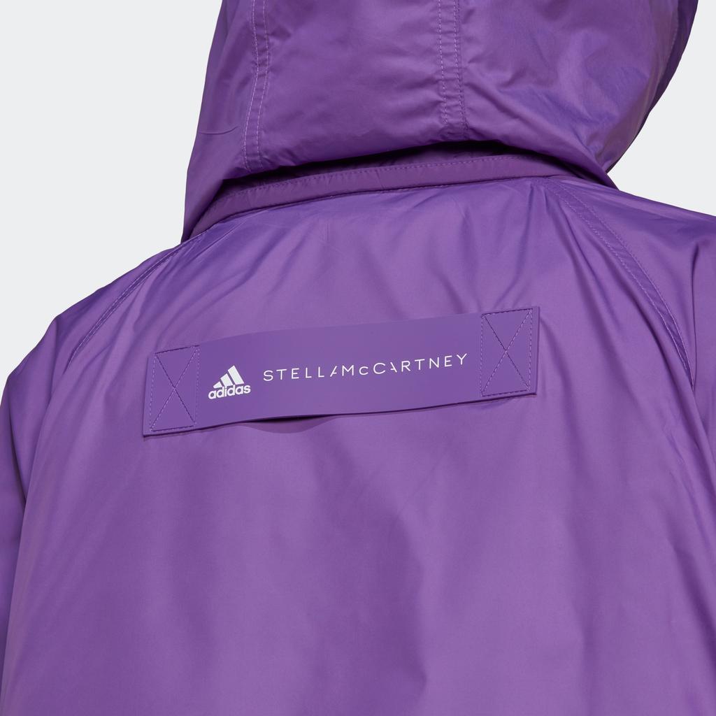 Adidas Свободная спортивная куртка средней длины с капюшоном, женские куртки фиолетового цвета HI6089