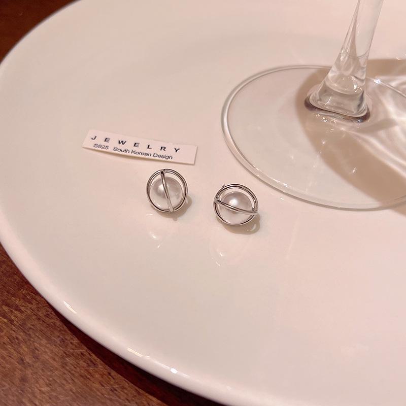 Корейские серьги Sweet Pearl Planet — элегантные и универсальные