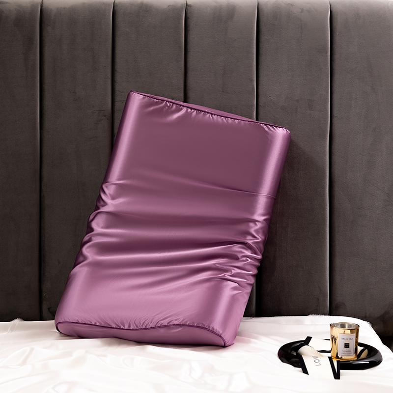 Satin Silk Pillowcase for Memory Foam and Latex Pillow Solid Cushion Cover Hair Skin Protect Decorative Case 30x50cm/40x60cm