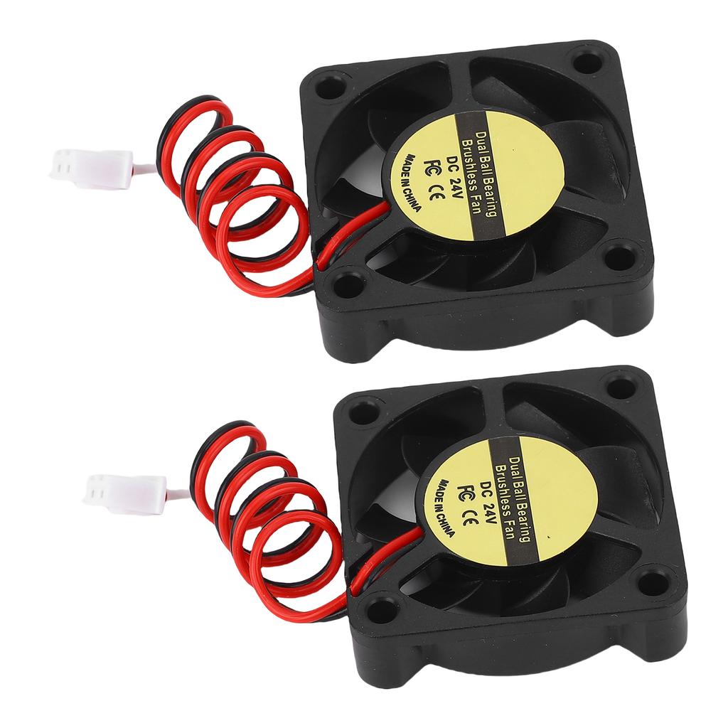 2 Pcs Hot End Cooling Fan 24V Double Ball Bearing 5500RPM High Speed Extruder Hot End Fan for SV08
