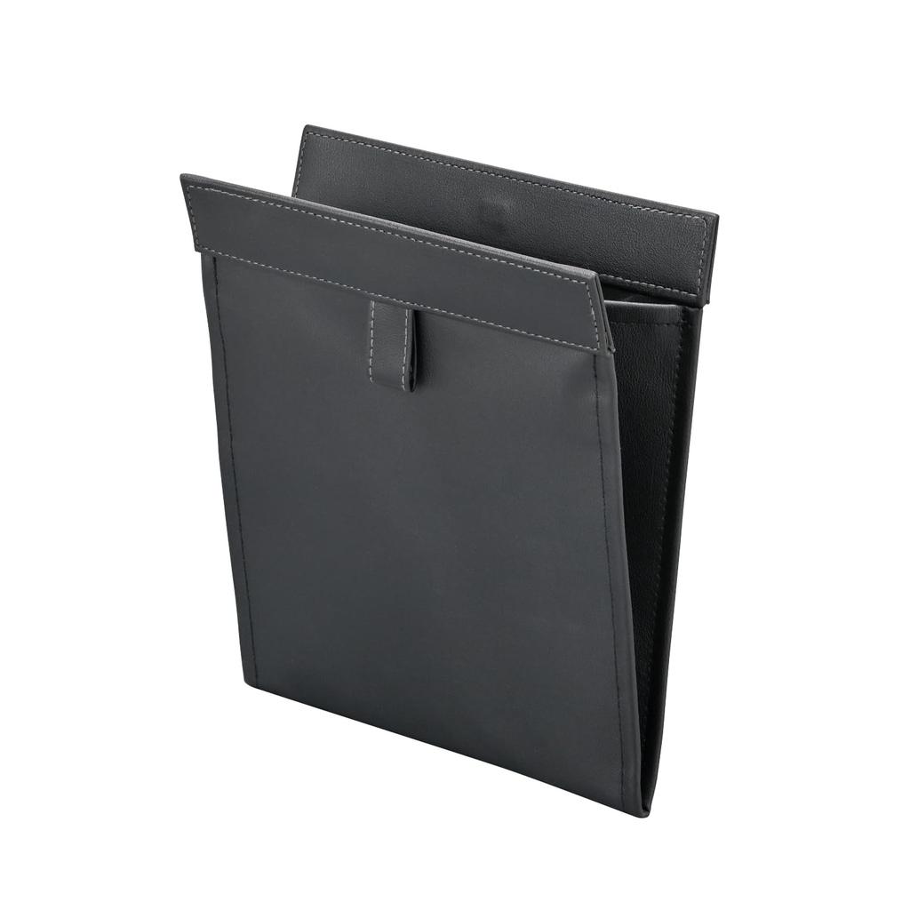 SEIWA Car Interior Accessories Foldable Trash Can Slim Dust WA156 Odor Control Activated Carbon Sheet Front Seat Footwell Installation Magnetic