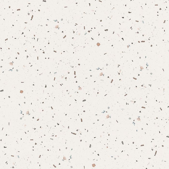 Mange-debout 60 x 60 cm - modèle Round terrazzo cassata chants laiton