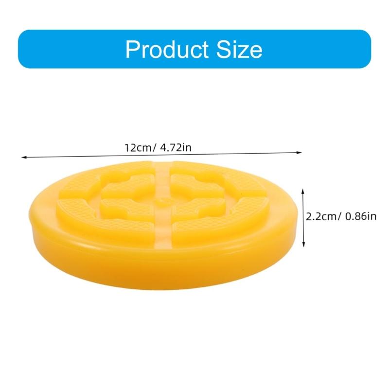 Комплект из 4 защитных ковриков Резиновые накладки на подъемную платформу для двухстоечных подъемников Круглые накладки на платформу автоподъемника Сверхпрочные