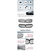 fit for 2021-2023 BMW 5 Series G30 G38 Cerium Grey ABS Front bumper Grille Racing Grills Air Intake Radiator ventilation grid