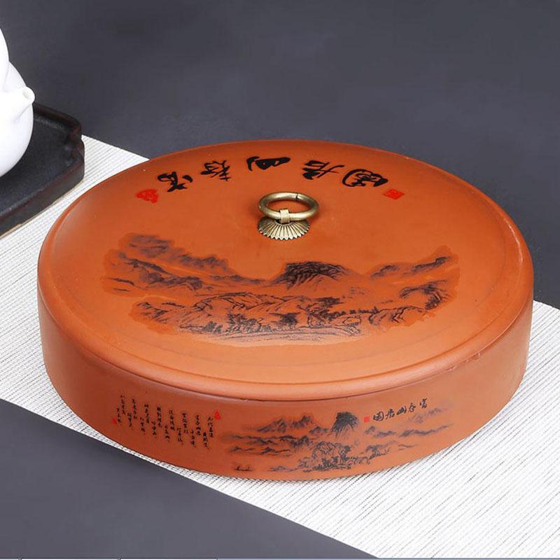 Коробка для хранения чайных лепешек, многослойная керамика, герметичный контейнер для хранения закусок, элегантный принт, органайзер для кофейных зерен в форме ореха