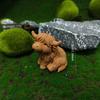 3D-печатная мини-фигурка шотландской коровы, настольный микро-ландшафт, автомобильный, бонсай-декор, домашний офис, настольное животное-украшение, подарок