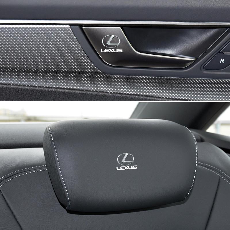 1/2/5/10PCS Car Logo Car Door Handle Anti Scratches Stickers For Lexus F SPORT IS250 IS200 CT200h GS300 LS430 RX450h LX570 IS300HK1