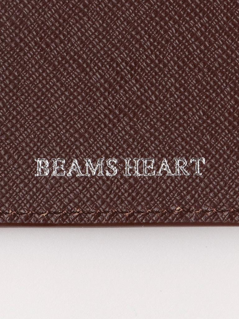 Mesh Embossed Leather Business Card Holder BLACK FREE [BEAMS HEART] Wallet/Pouch Men's