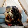 1pc Assassin's Creed Theme Blanket - Digital Print, Polyester, Cozy for All Seasons, Perfect for Outdoor, and Travel