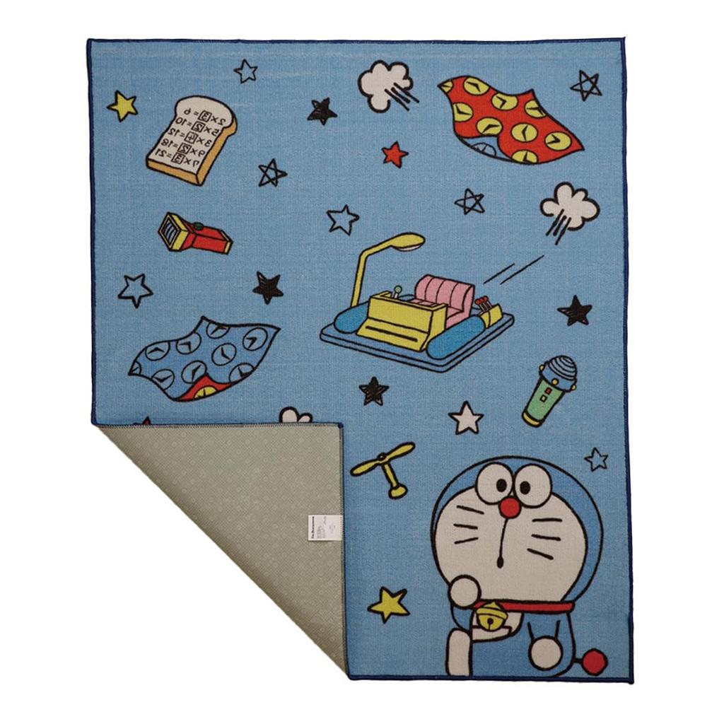 Marushin Desk Carpet, Doraemon with Many Secret Gadgets, Cute Character Design, Fluffy, Stylish, Non-Slip, 2875007700