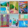 David Hockney Art Prints Poster HD Art Sticky Wall Waterproof Home Living Room Bedroom Bar Aesthetic Decoration