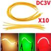 10pcs 3V COB LED Flexible Filament 38mm 60mm 95mm 80mm 130mm 145mm 185mm 260mm 300mm Edison Bulb Lamp Parts LED Decoration