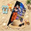 DRAGON BALL Print Beach Towel, Versatile Lightweight Absorbent Beach Towel for Pool Surf Yoga Bathroom, Perfect Birthday Holiday Gift